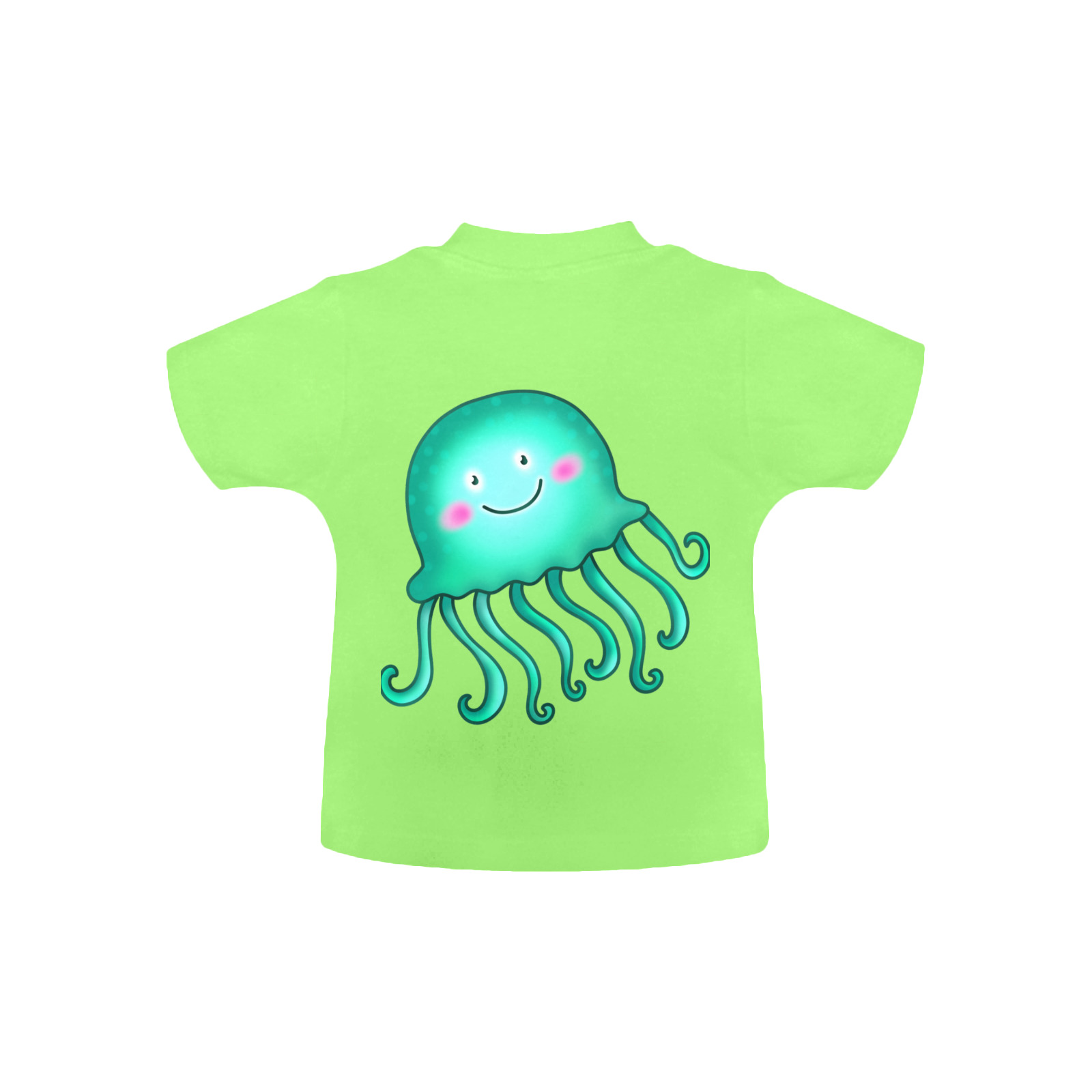 Jellyfish Sealife Cartoon Baby Classic T-Shirt (Model T30)
