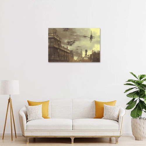 BATTLE OVER LONDON 6 Upgraded Canvas Print 18"x12"