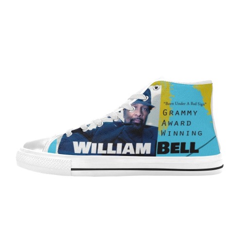 William Bell The Three Of Me Grammy Award Women's Classic High Top Canvas Shoes (Model 017)