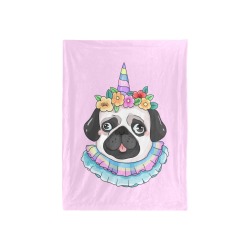 Pug Unicorn Baby Blanket Baby Blanket 40"x50"