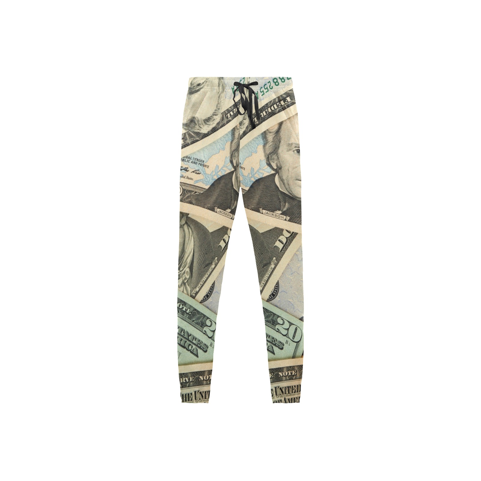US PAPER CURRENCY Men's Jogger Pajama Pants (Model L64)