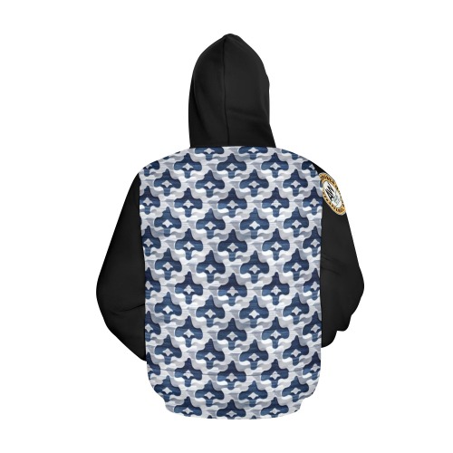 blue diamond's repeating pattern All Over Print Hoodie for Men (USA Size) (Model H13)