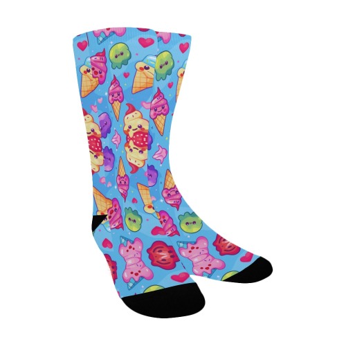 Ice Cream Art 1 Graphic Socks Women's Custom Socks