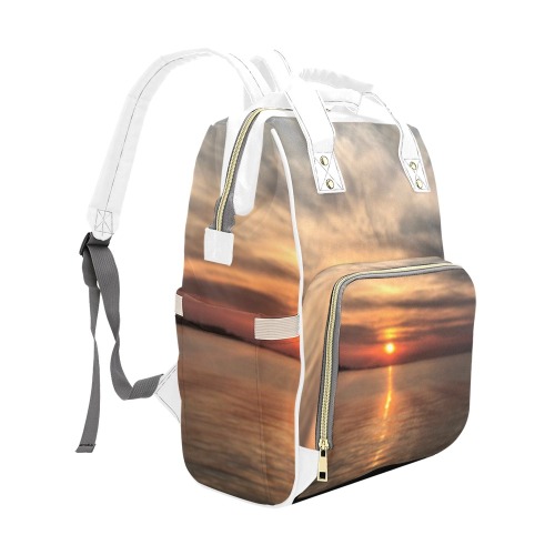 Dark Evening Sunset Collection Multi-Function Diaper Backpack/Diaper Bag (Model 1688)
