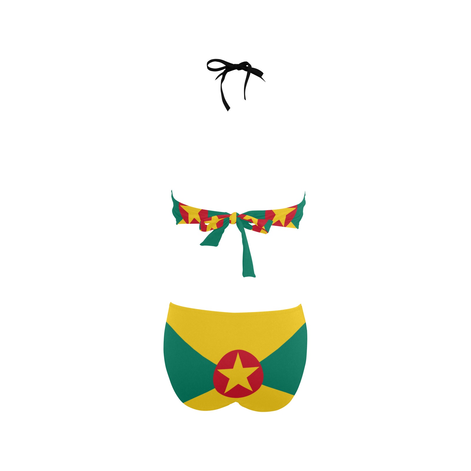 Grenada Flag Women's Fringe Swimsuit (Model S32)