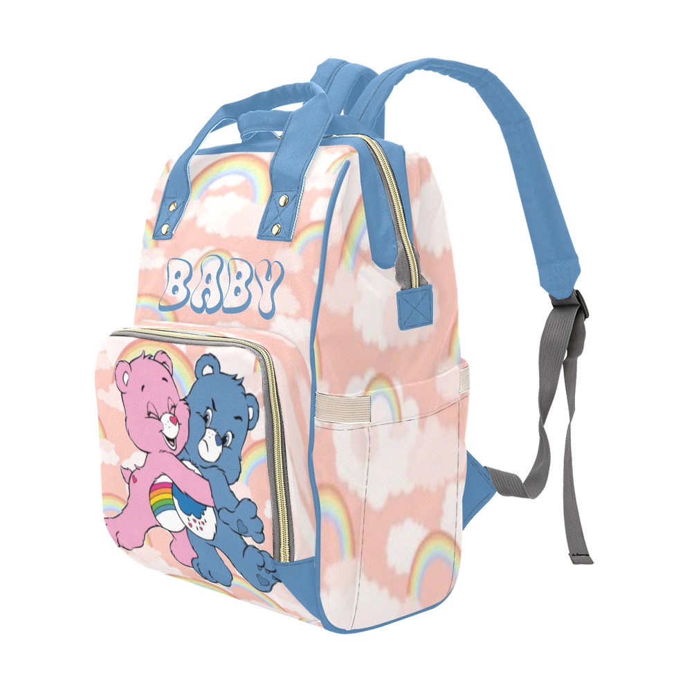 carebear baby bag Multi-Function Diaper Backpack/Diaper Bag (Model 1688)