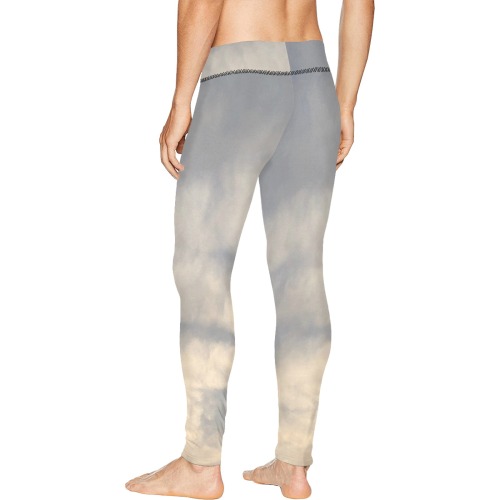 Rippled Cloud Collection Men's All Over Print Leggings (Model L38)