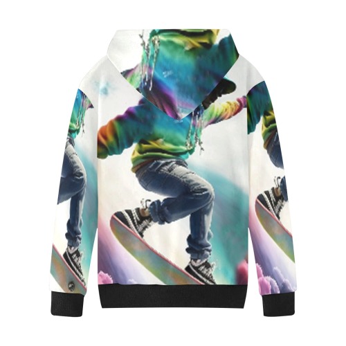 rainbowboarding-2 Kids' All Over Print Hoodie (Model H38)