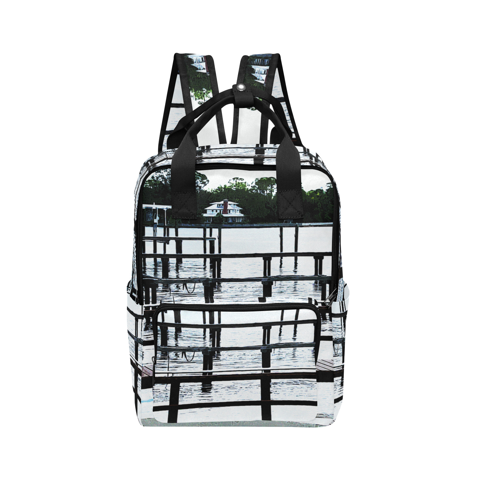 Docks On The River 7580 Twin Handle Backpack (Model 1732)