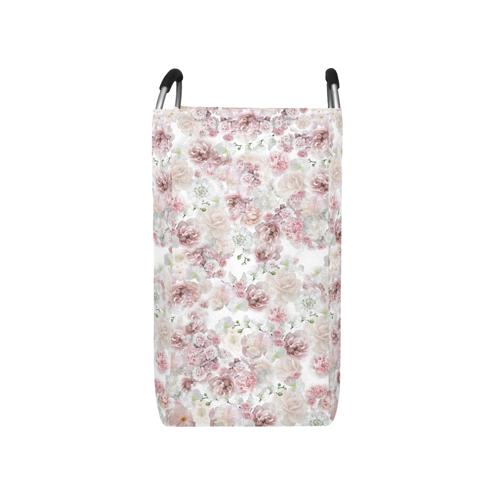 peonies pink Square Laundry Bag
