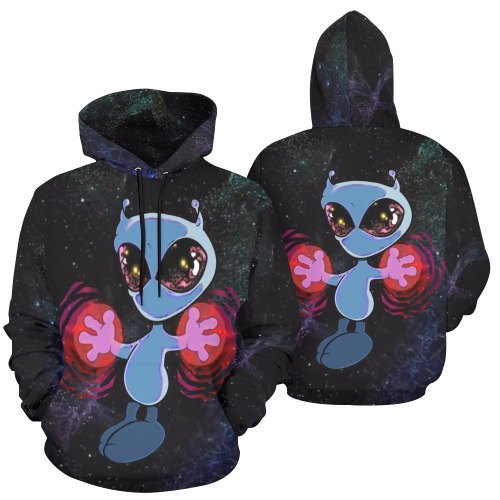 Qwiby All Over Print Hoodie for Women (USA Size) (Model H13)