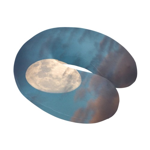 Teal Moon Sky U-Shape Travel Pillow