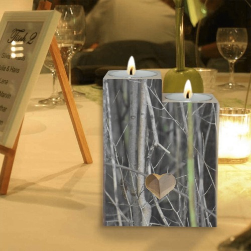 A Wooded Escape Wooden Candle Holder (Without Candle)