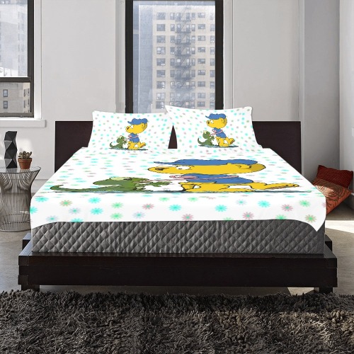 Ferald and The Baby Lizard 3-Piece Bedding Set