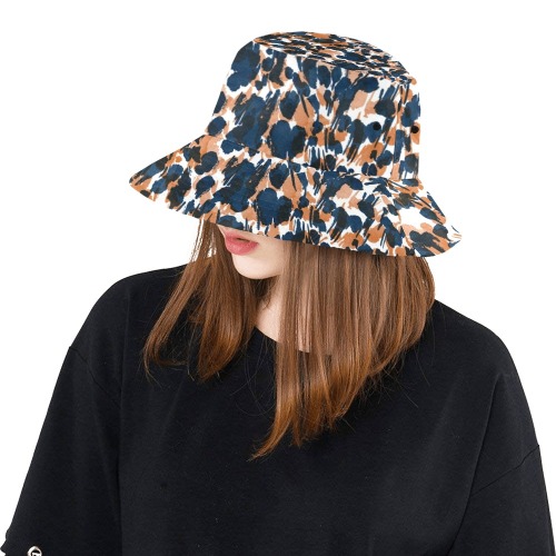 Dots brushstrokes animal print All Over Print Bucket Hat