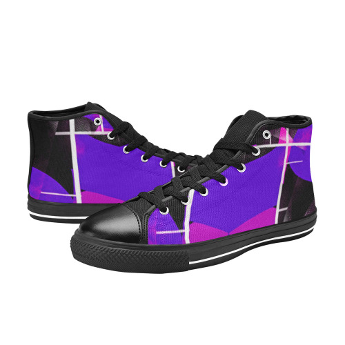 For Women's Classic High Top Canvas Shoes (Model 017)