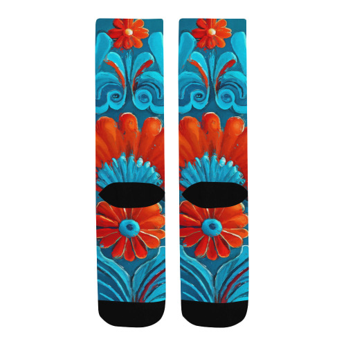 folklore motifs socks Men's Custom Socks
