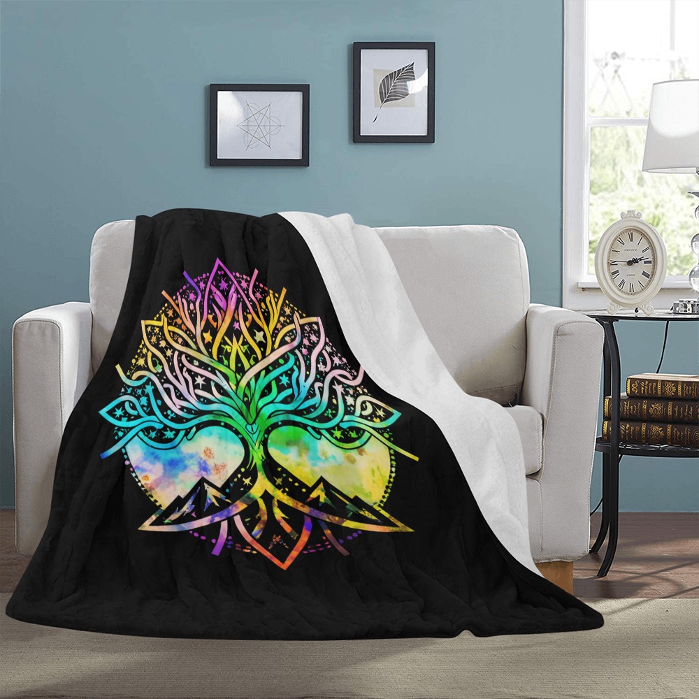Earthly Roots, Tree of Life Ultra-Soft Micro Fleece Blanket 54''x70''