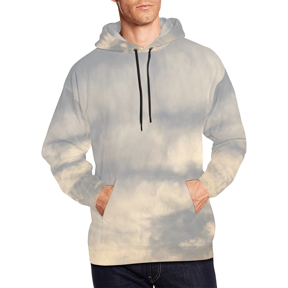 Rippled Cloud Collection All Over Print Hoodie for Men (USA Size) (Model H13)