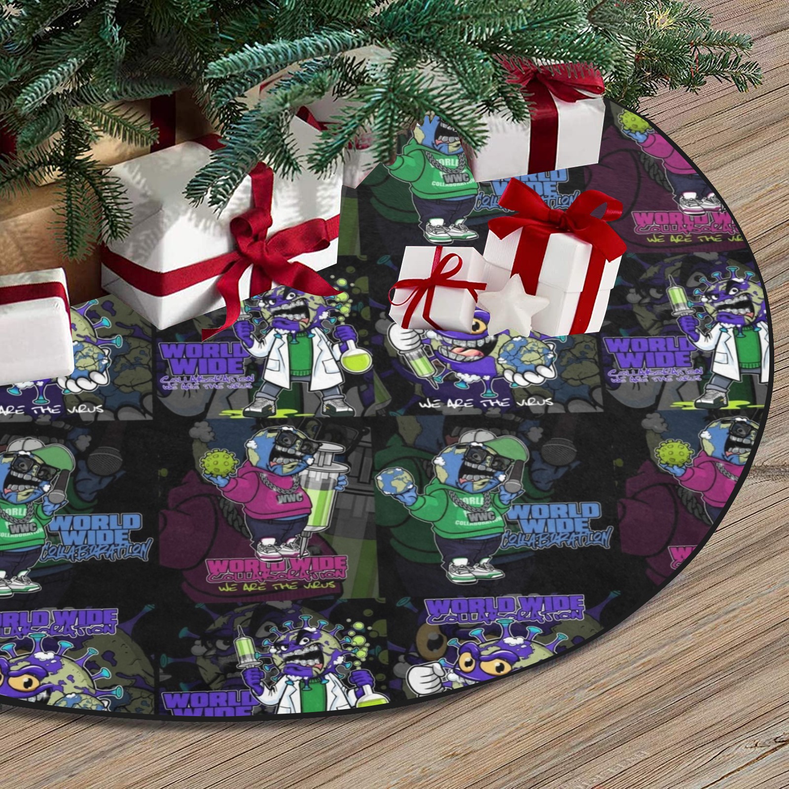 wwcfam Thick Christmas Tree Skirt 47" x 47"