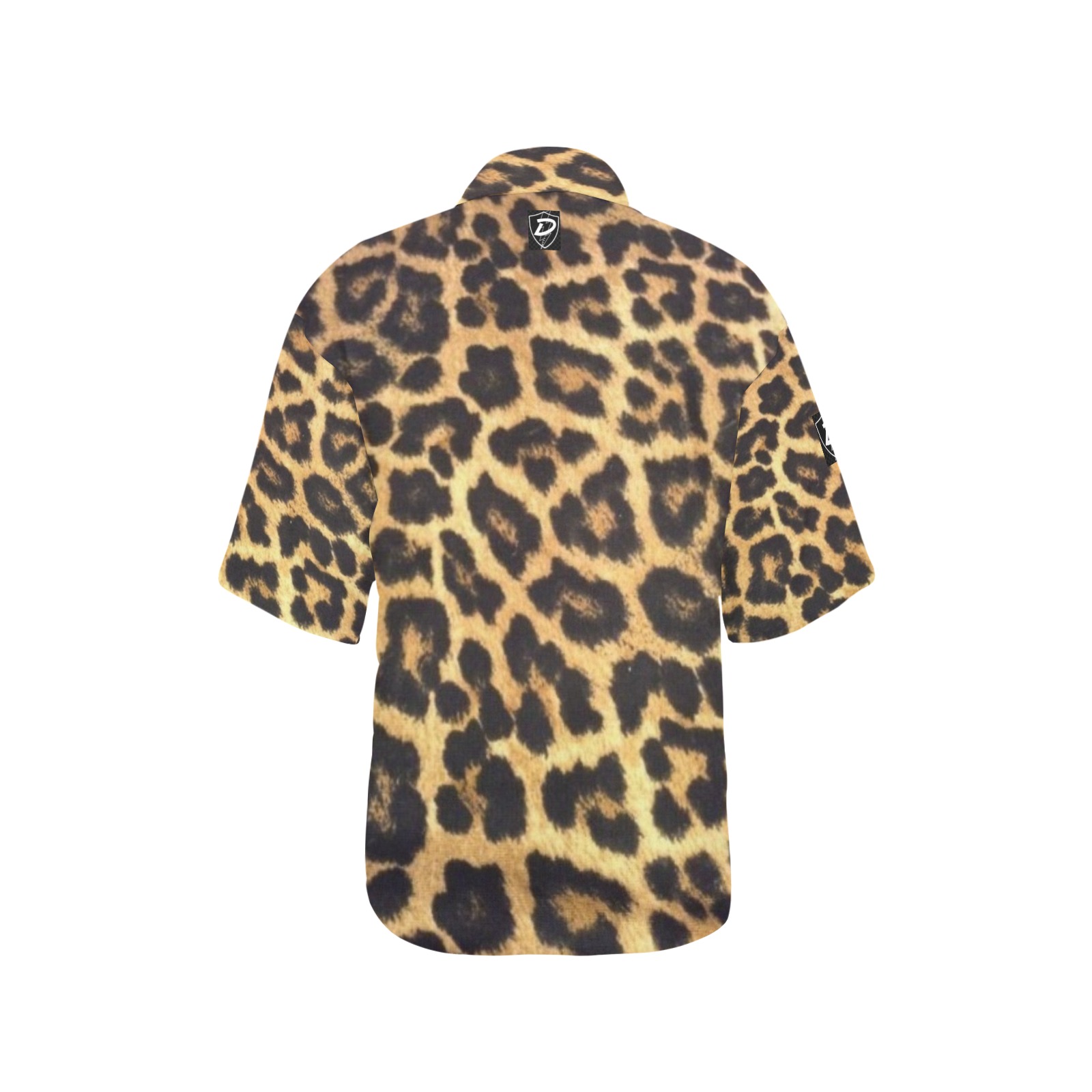DIONIO Clothing - Women's Shirt/Blouse (Leopard Print) All Over Print Hawaiian Shirt for Women (Model T58)