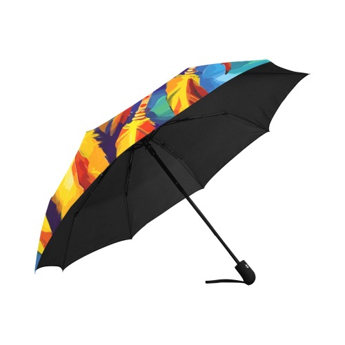 Colorful traditional magical dreamcatcher art. Anti-UV Auto-Foldable Umbrella (U09)