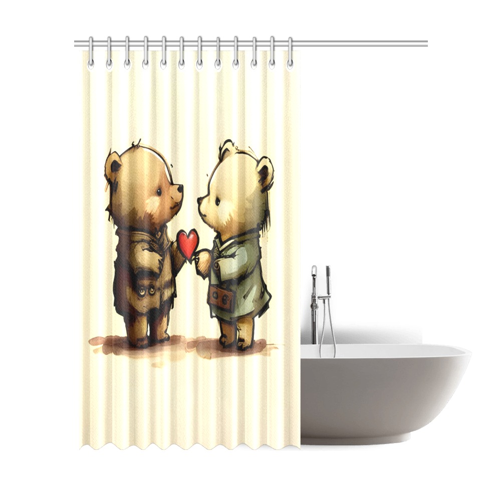 Little Bears 3 Shower Curtain 72"x84"