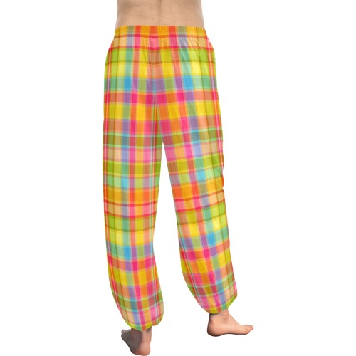 CandyColored Plaid Tartan GIANT Women's All Over Print Harem Pants (Model L18)