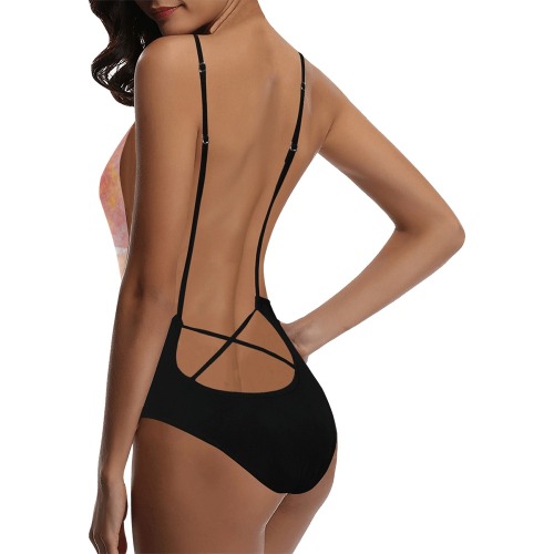Designed by NUArty Sexy Lacing Backless One-Piece Swimsuit (Model S10)