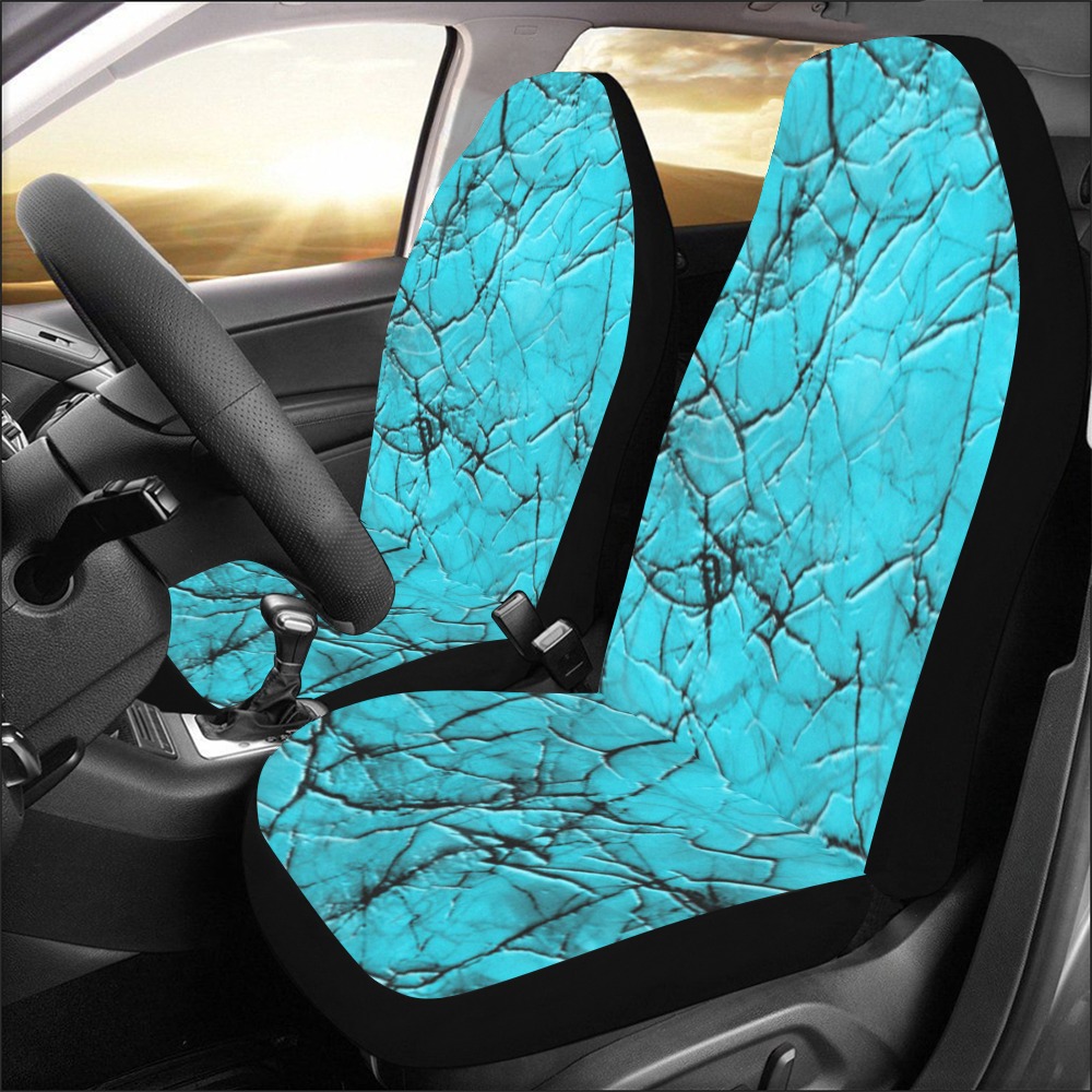 Cyan Cracks Car Seat Covers (Set of 2)