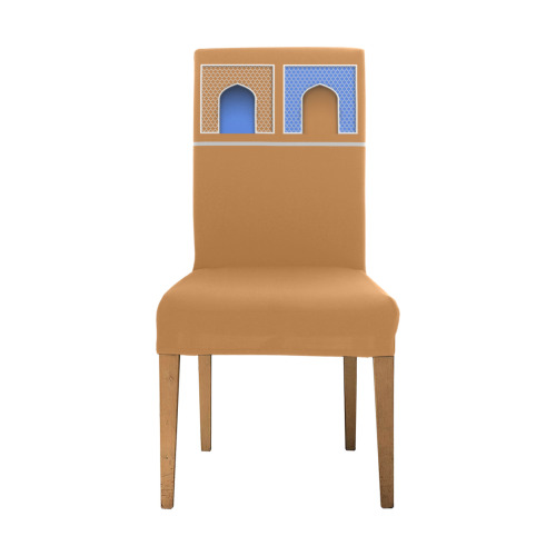 Arabic Style arch Removable Dining Chair Cover