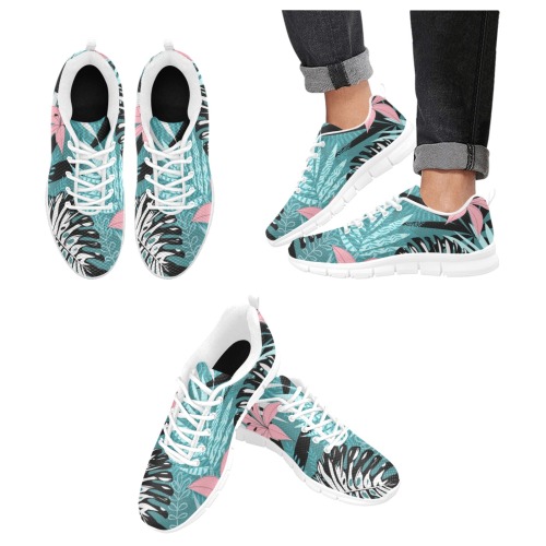 Colorful Tropical Pattern (297) Women's Breathable Running Shoes (Model 055)