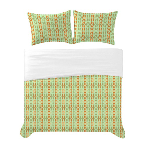 eclectic striped beige orange