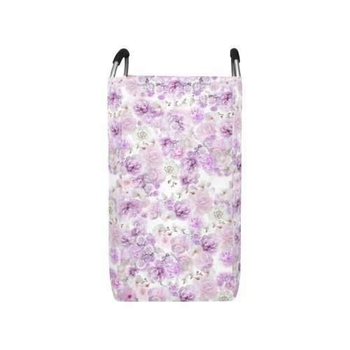 peonies purple Square Laundry Bag