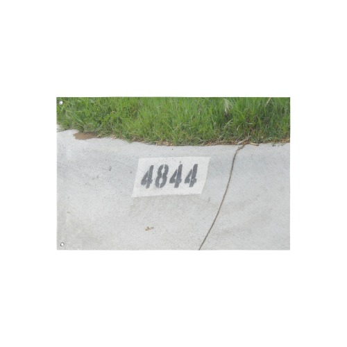 Street Number 4844 Custom Flag 3x2 Ft (36"x24") (One Side)