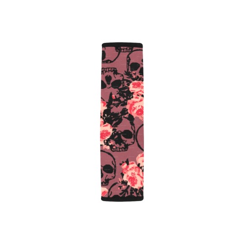 Pink Skull Seat Belt Cover Car Seat Belt Cover 7''x12.6'' (Pack of 2)