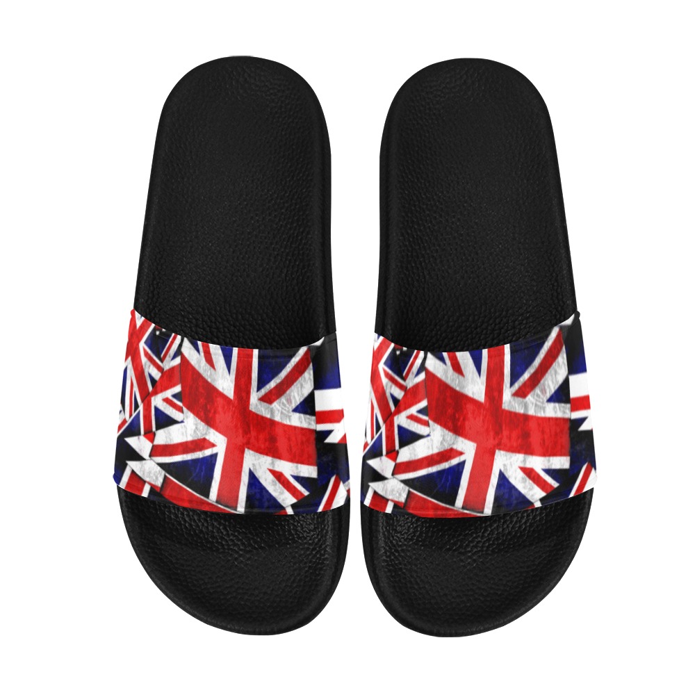 Union Jack British UK Flag Women's Slide Sandals (Model 057)