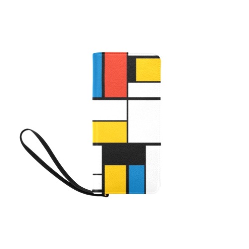 Mondrian De Stijl Modern Women's Clutch Purse (Model 1637)