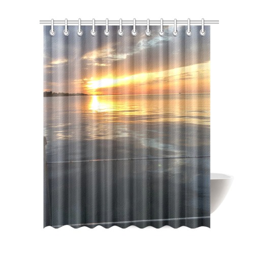 Pier Sunset Collection Shower Curtain 69"x84"
