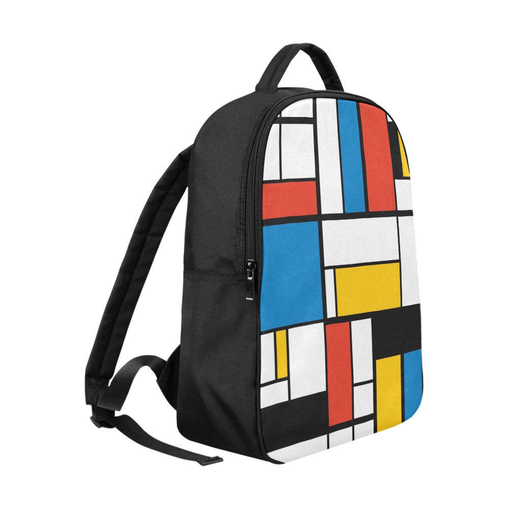 Mondrian De Stijl Modern Popular Fabric Backpack (Model 1683)