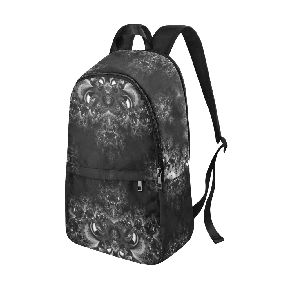 Frost at Midnight Fractal Fabric Backpack for Adult (Model 1659)