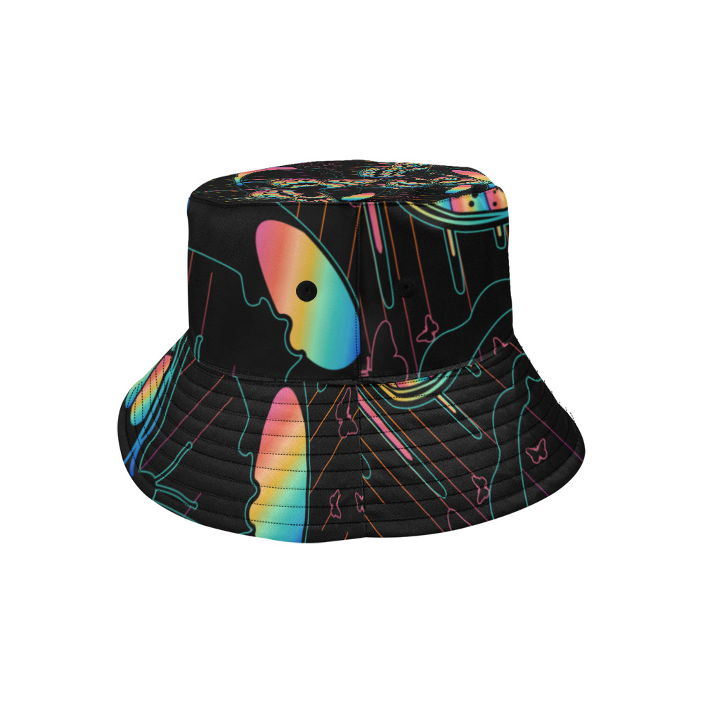 Butterfly Rain All Over Print Bucket Hat for Men