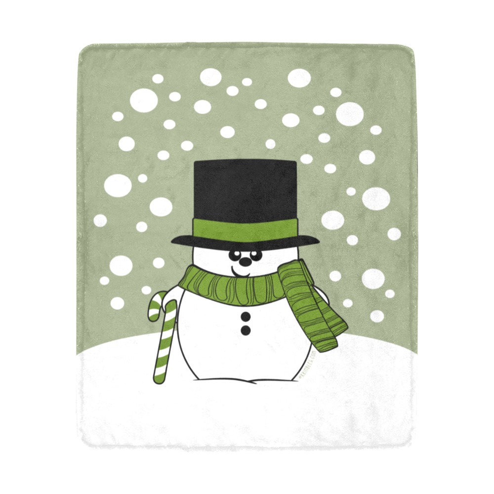 Krimbles Snowman Ultra-Soft Micro Fleece Blanket 50"x60"