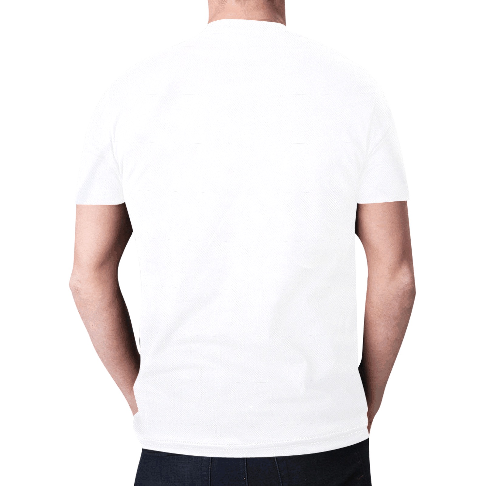 BxB White Tee New All Over Print T-shirt for Men (Model T45)