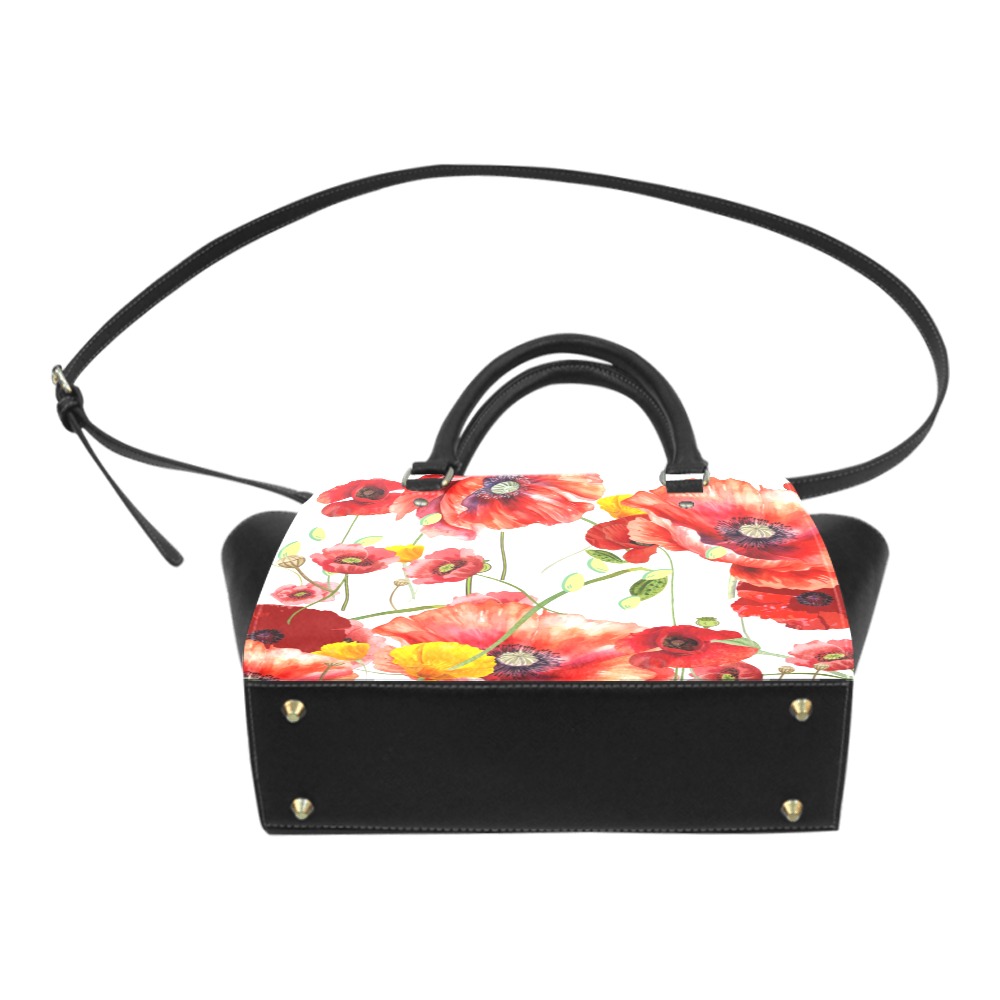 Poppies and Pods Expanding Handbag Classic Shoulder Handbag (Model 1653)