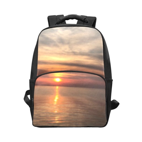 Dark Evening Sunset Collection Unisex Laptop Backpack (Model 1663)