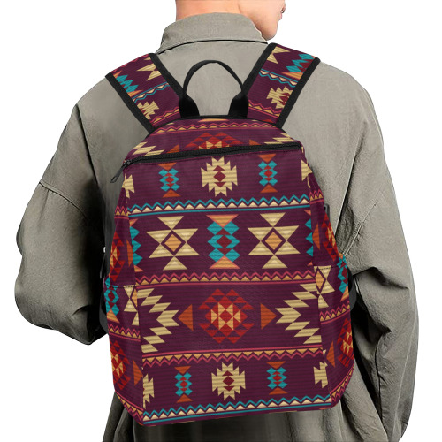 FLAT NATIVE AMERICAN PATTERN Lightweight Casual Backpack (Model 1730)