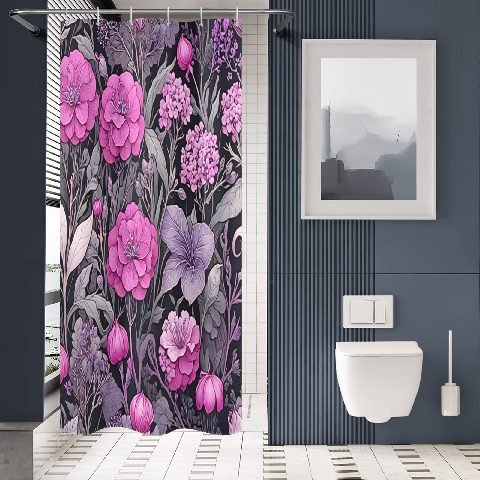 Fabulous Florals 40 Shower Curtain 36"x72"