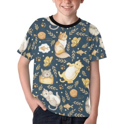 Kitties Kitties Kitties Kids' All Over Print T-shirt (Model T65)