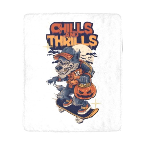 Orange_Bold_Halloween blanket